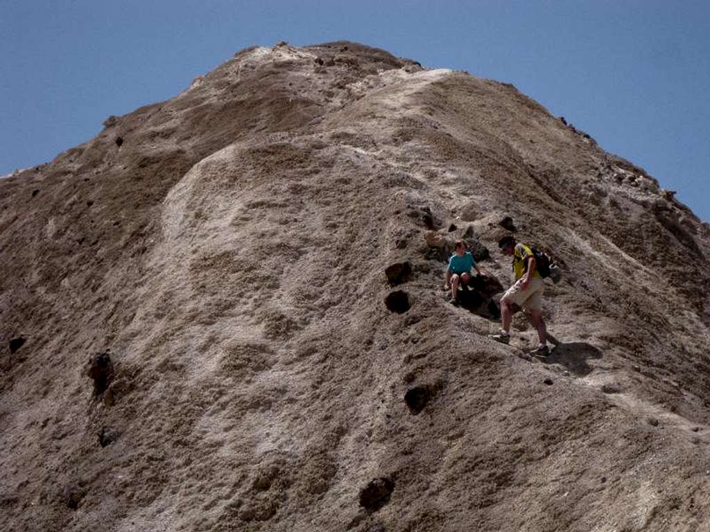 Descending the Crux Spot