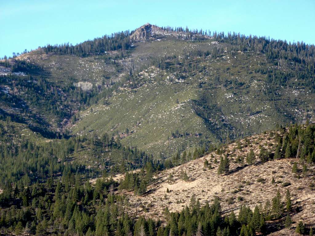 Zoom shot of Verdi Peak 8,444' en route to Cone Peak