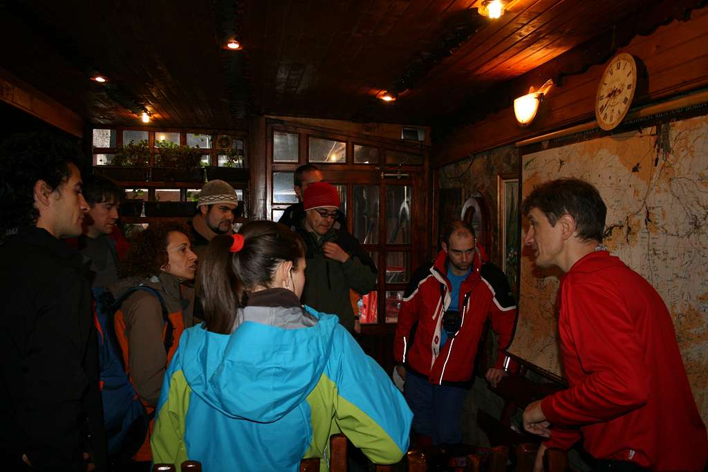 On the morning my colleague Kiril is explaining the route. Also, he answers any questions =)