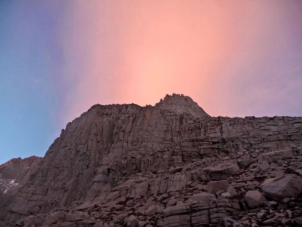 Pink Sky Above the Mountain