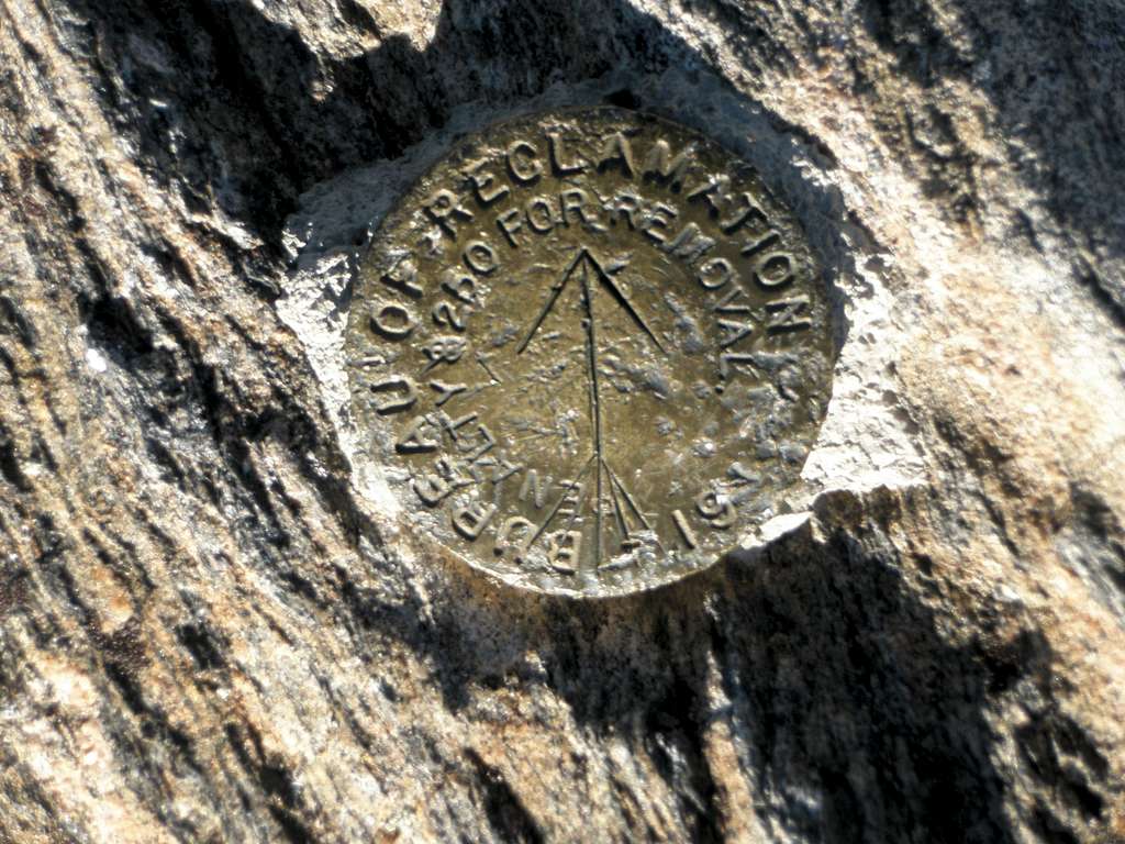 Chief Mountain Summit Marker