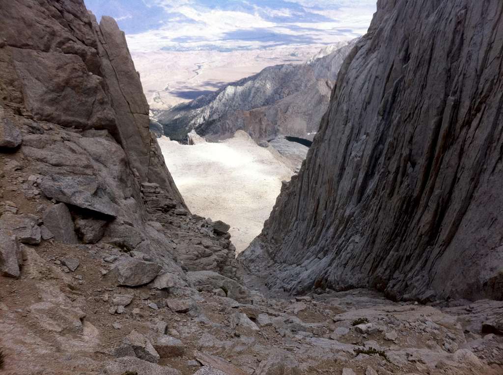 Descent down Mountaineer's Route