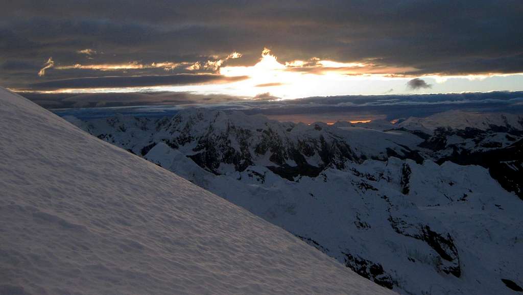Sunset over the Cordillera Vilcanota