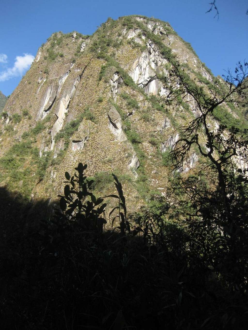 Steep hill in the Cordillera Urubamba