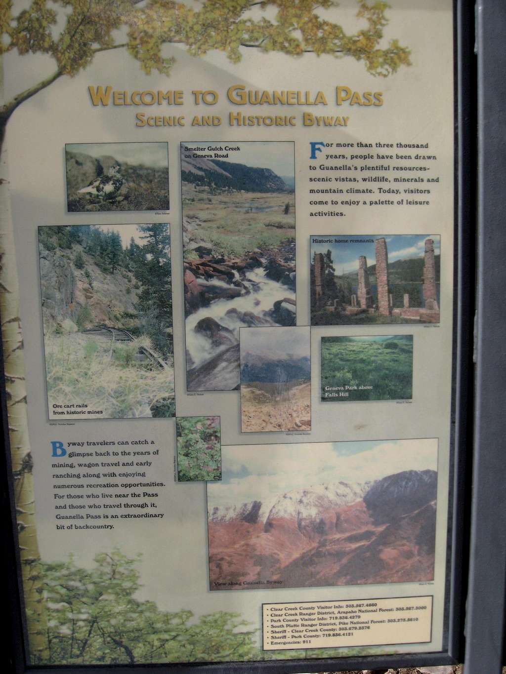 Guanella Pass Signage