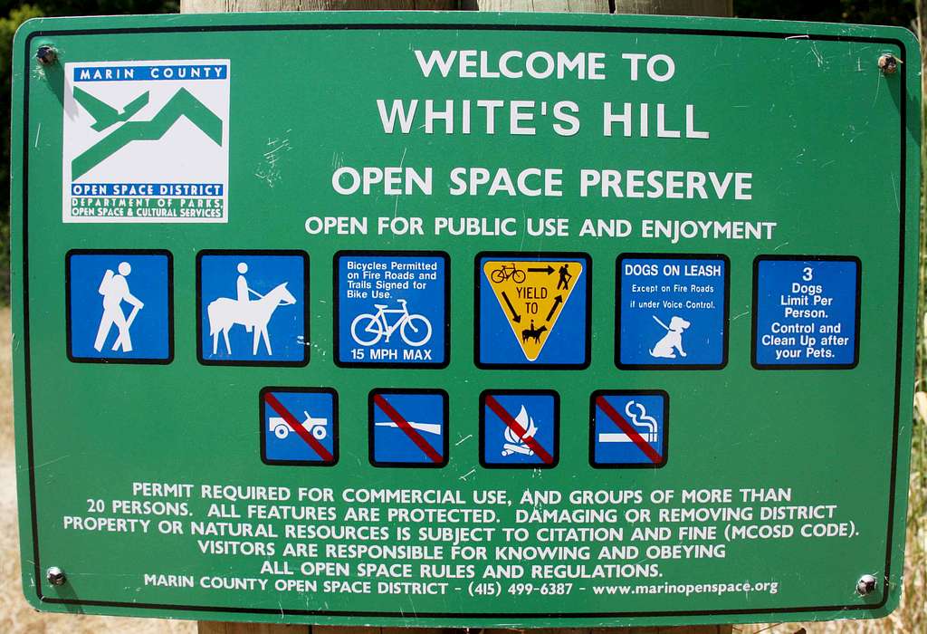 White's Hill Open Space red tape