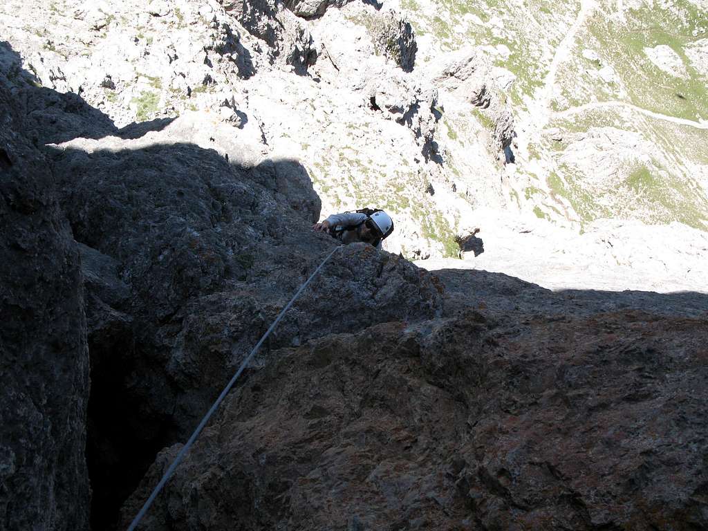 Roter Turm Südrampe, first pitch