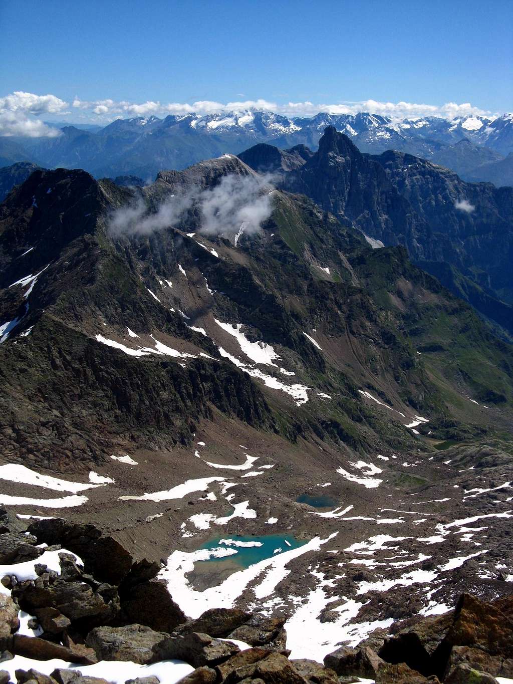 View towards Tribulaun and Alpi Aurine