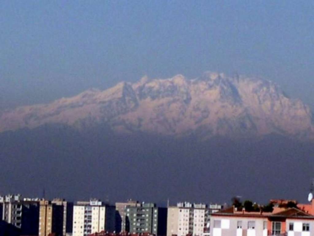 Monte Rosa from Milan
