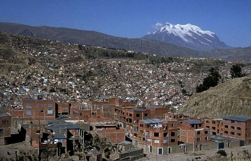 Illimani seen from La Paz...