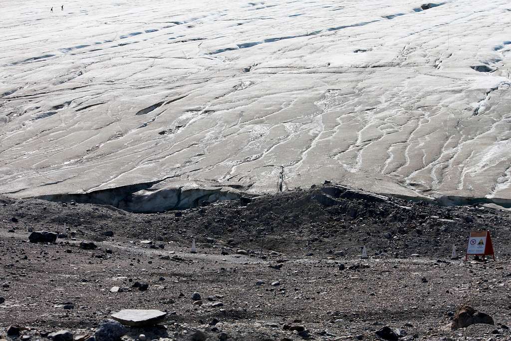 Toe of the Athabasca Glacier