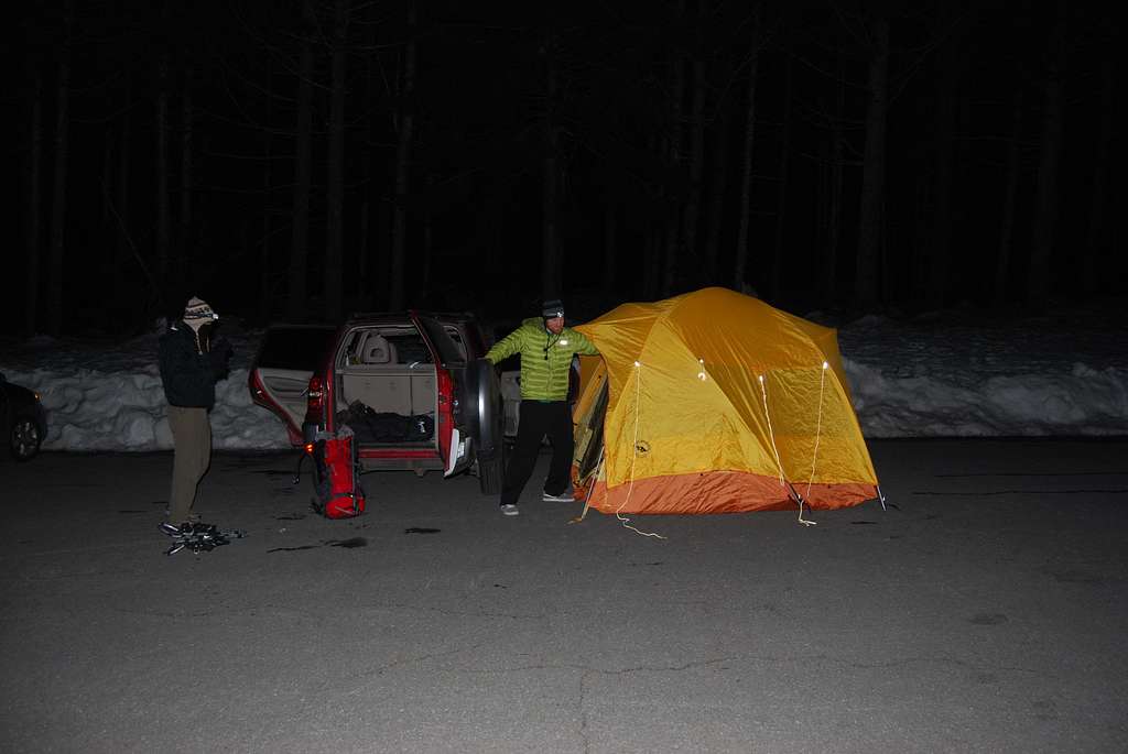 Basecamp in the Parking lot