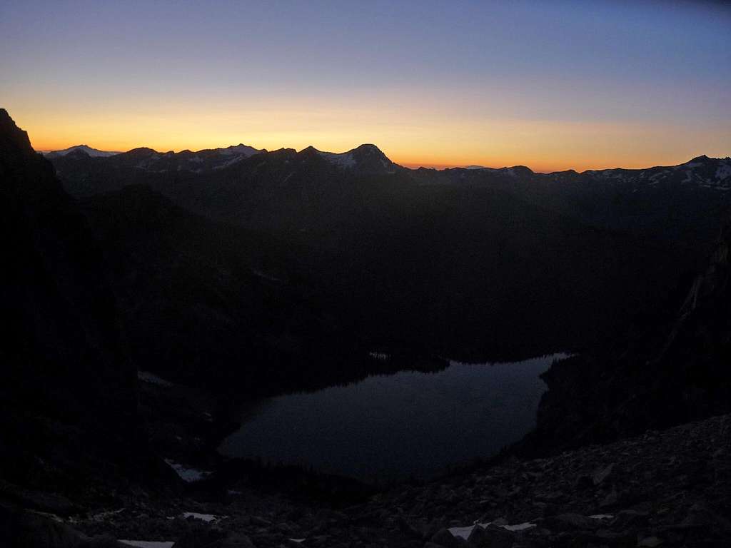 Evening over Colchuck Lake