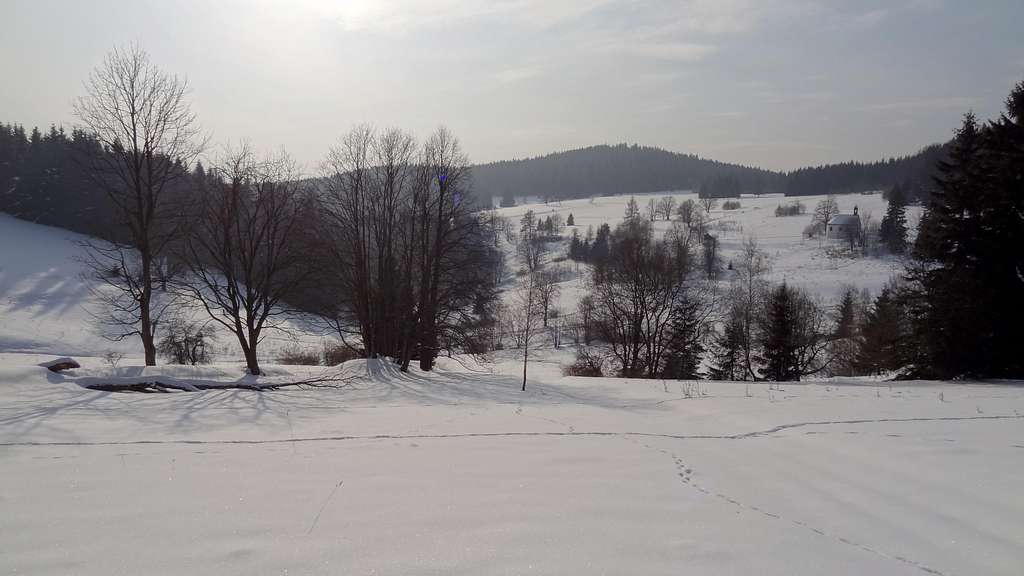 Empty snow near Wrzosówka 