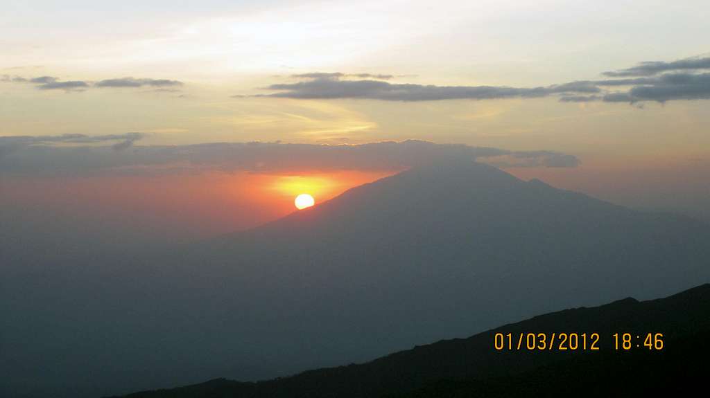 Mt. Meru in the far end of the sky