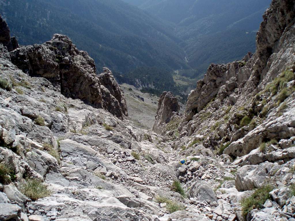 Mutikas coulouir photographed from its ending(August 2010)