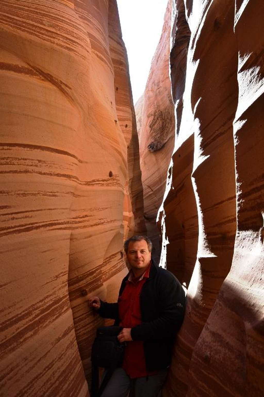 Rostislav in Zebra canyon, November, 2011