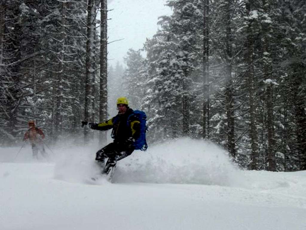 Snowboarder on Blahstein