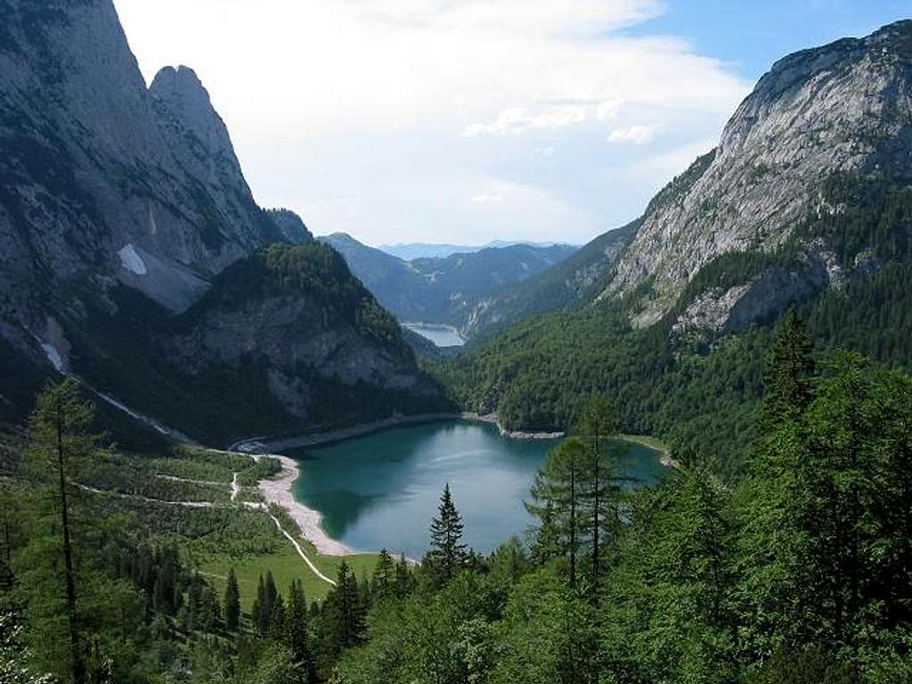 The Gosau lakes seen from the...