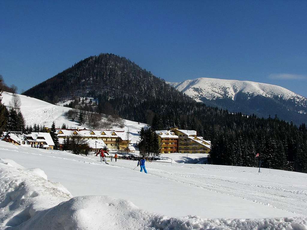 Ski resort Donovaly - with mount Prasiva