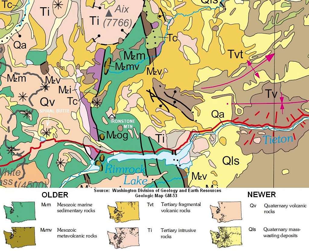 Geologic Map for Ironstone Mountain and Vicinity