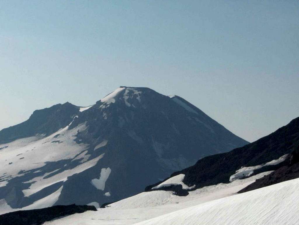 View of South Sister climbing North.