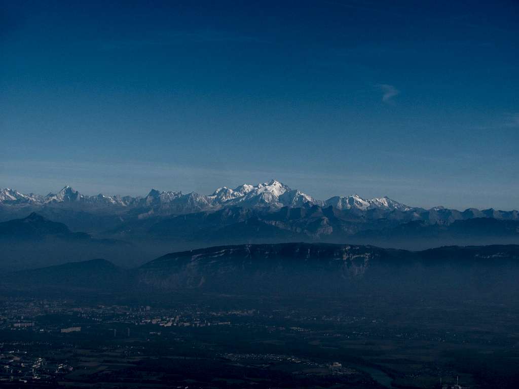 Mont Blanc from Reculet
