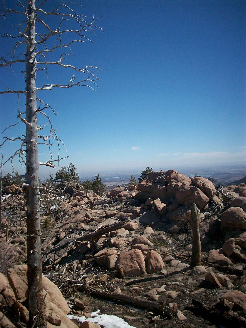 Summit plateau of Spruce Mountain