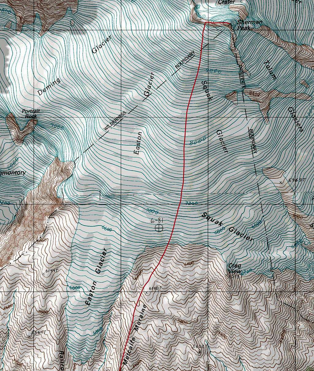 Sherman Peak Topographic Map