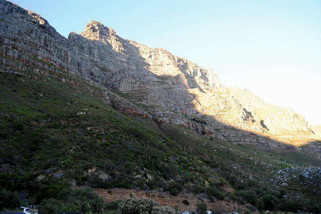 Table Mountain from the bottom of Platteklip Gorge