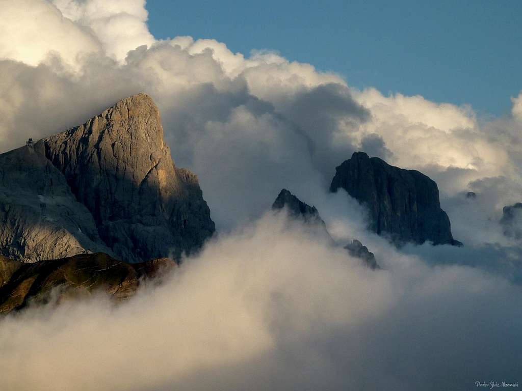 Sunset on Pale di San Martino