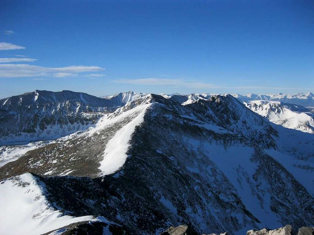 View back to Atlantic Peak from Pacific’s Summit