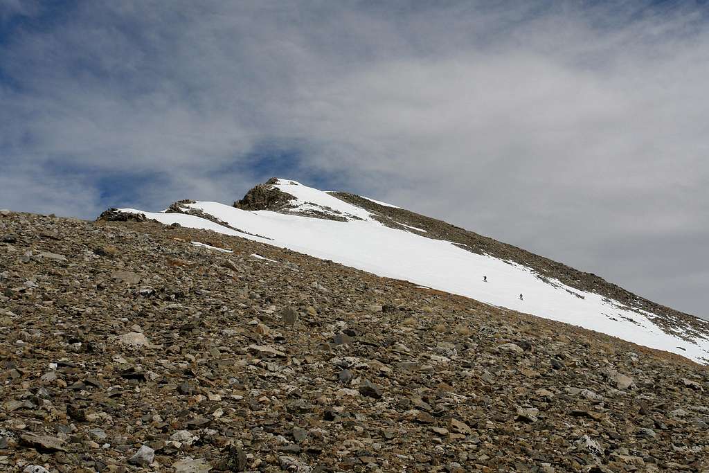 Approaching the summit of Crystal Peak