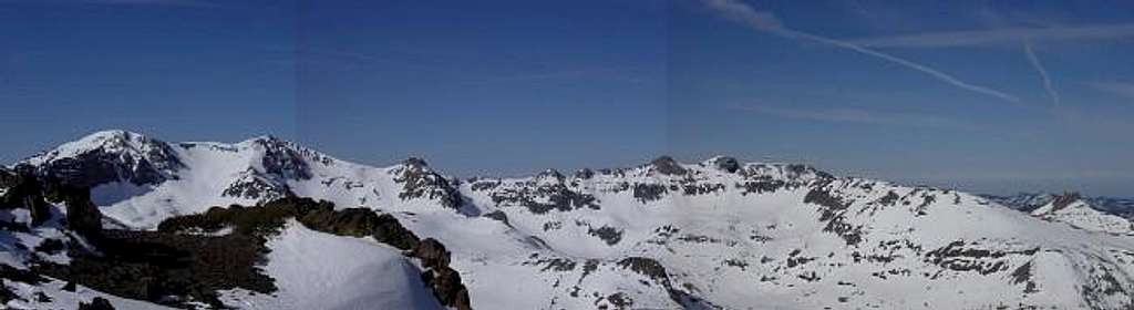 A panorama of Leavitt Peak...