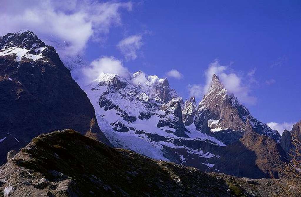 aiguille noire from combal 1972