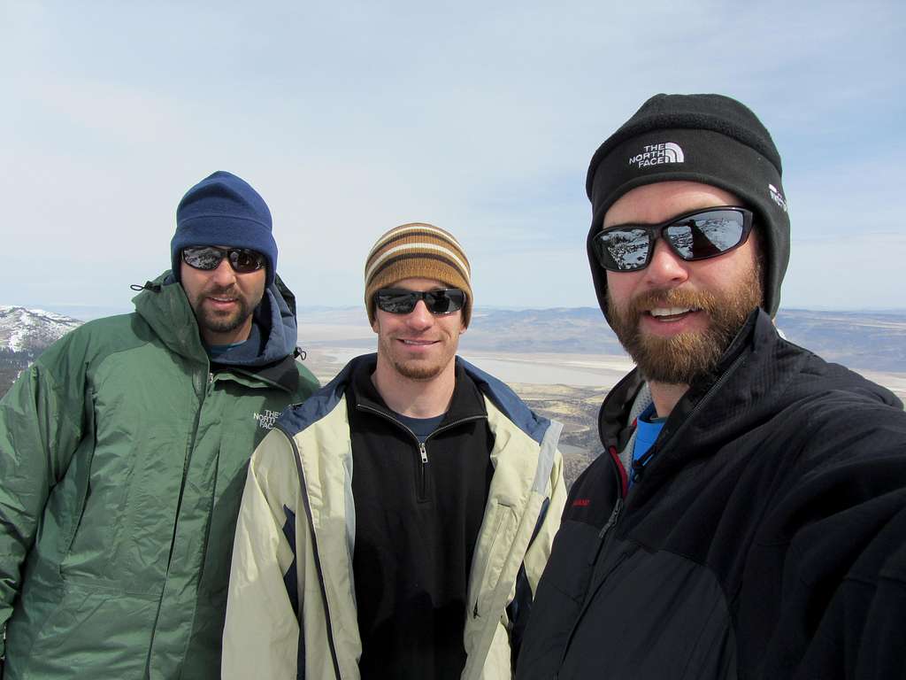 Hat Mountain summit crew