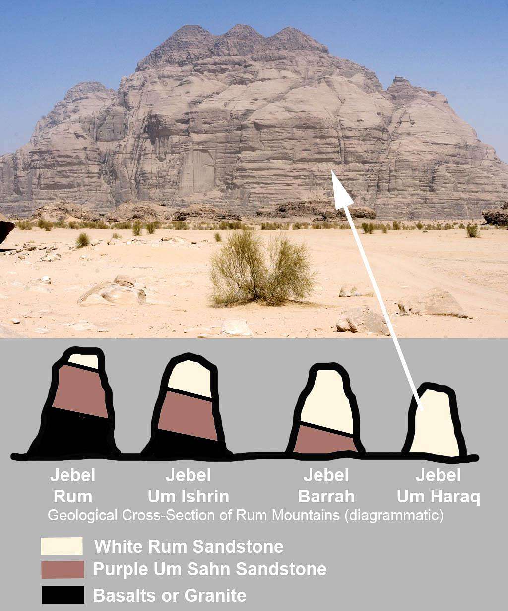 Stratigraphy of Jebel Arashrasha
