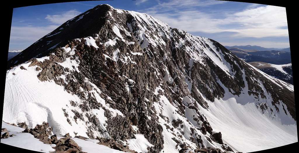 A look across the south face of Mt. Guyot