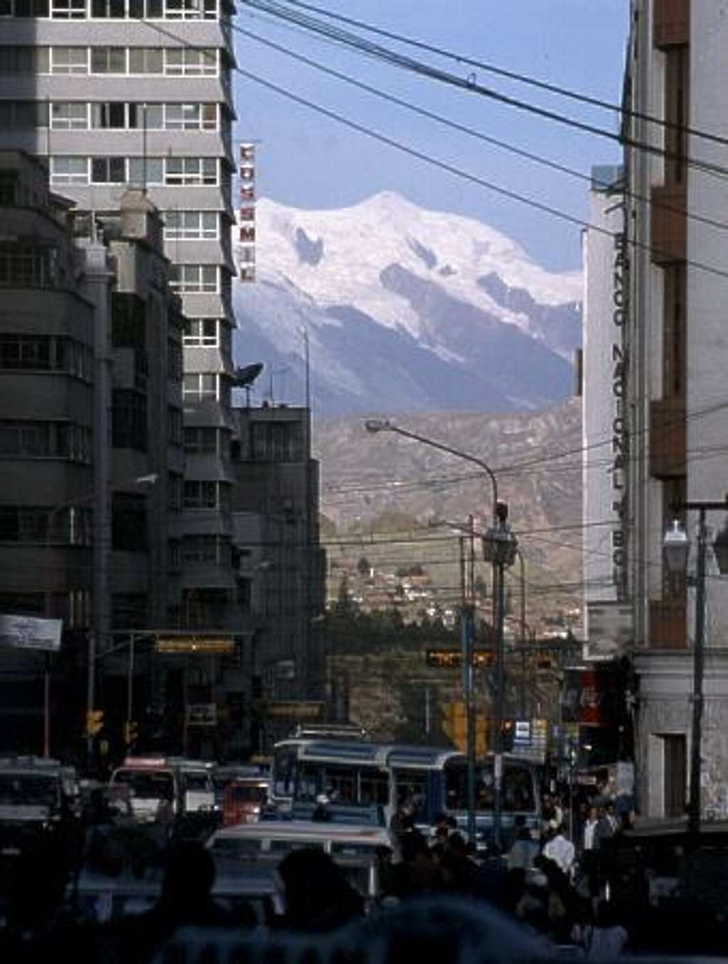 Illimani seen from the...