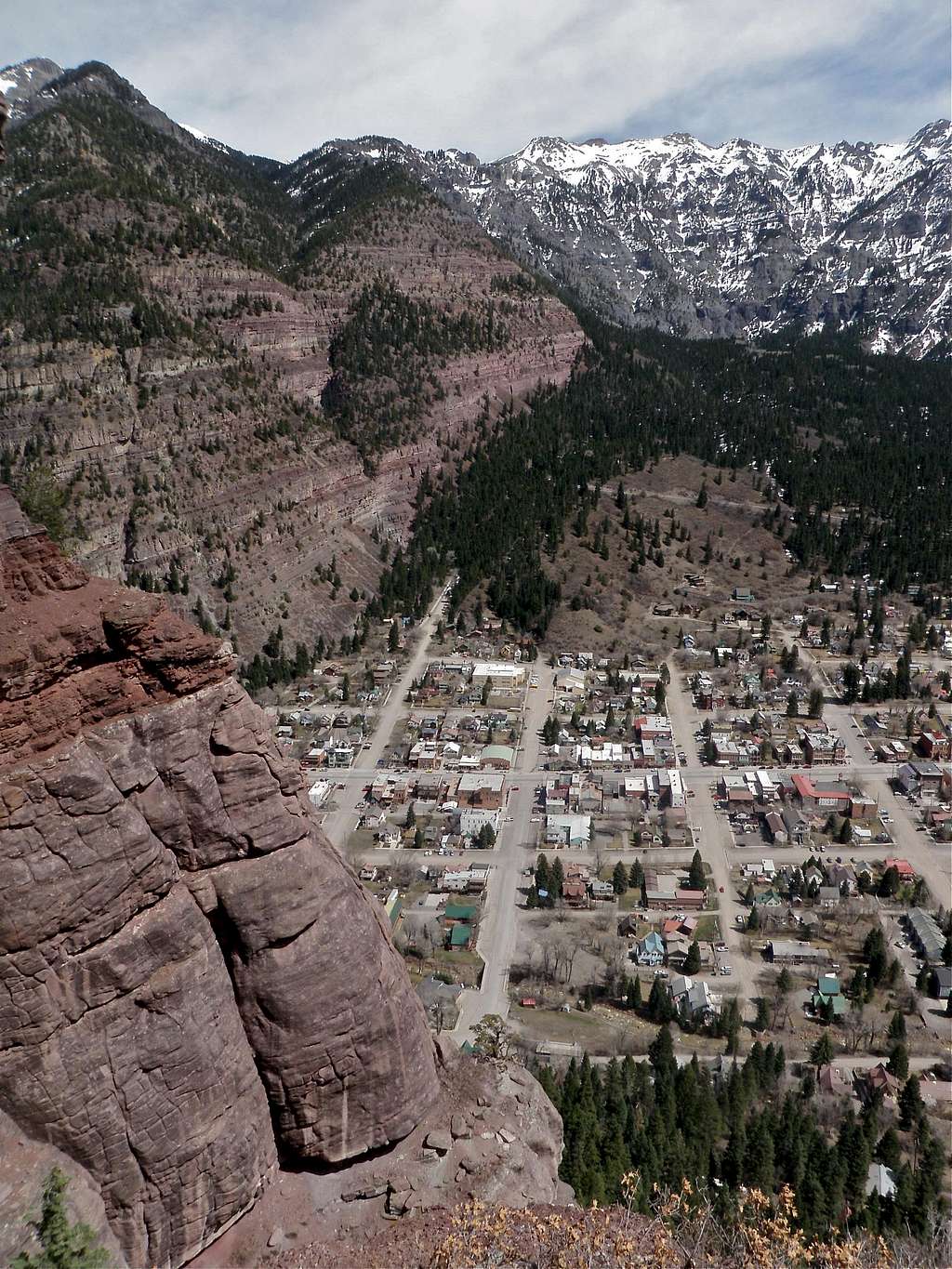 Ouray as seen from the climb