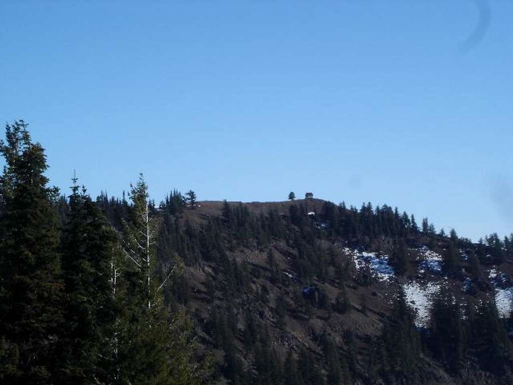 The summit cabin from the...