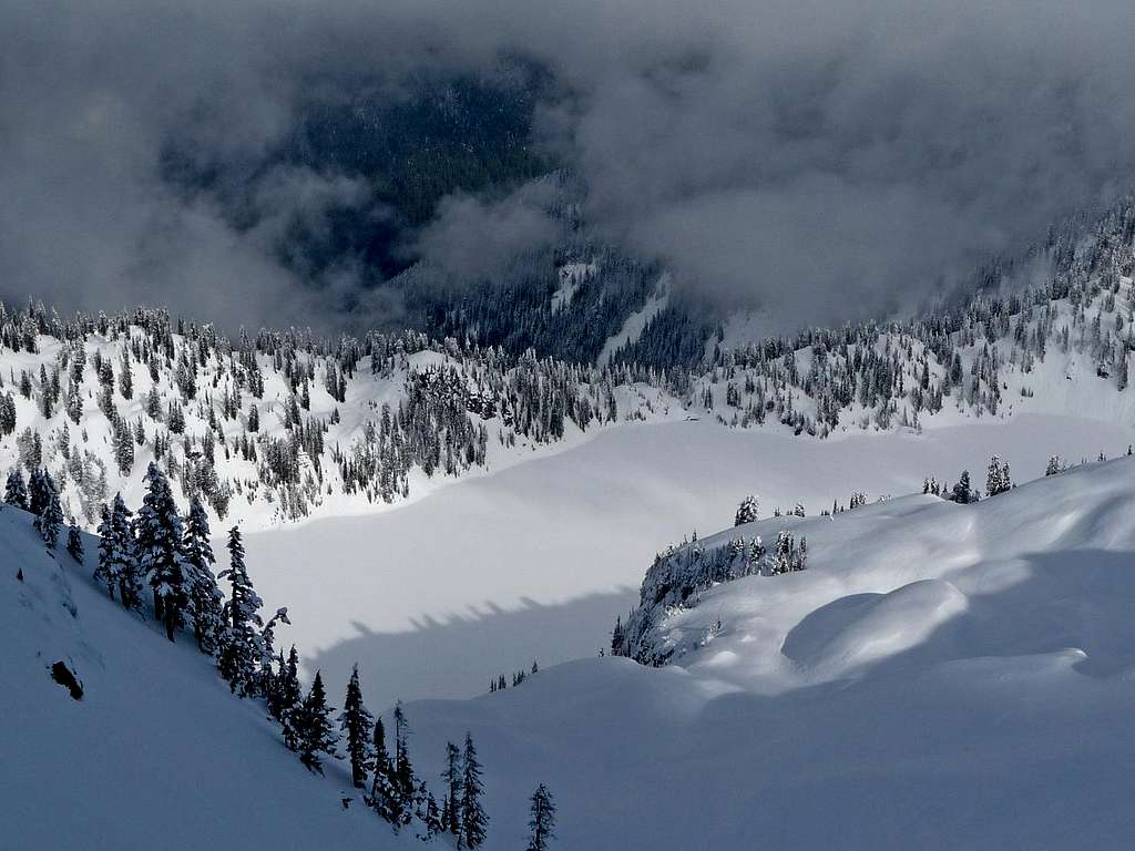 Looking Down on Snow Lake