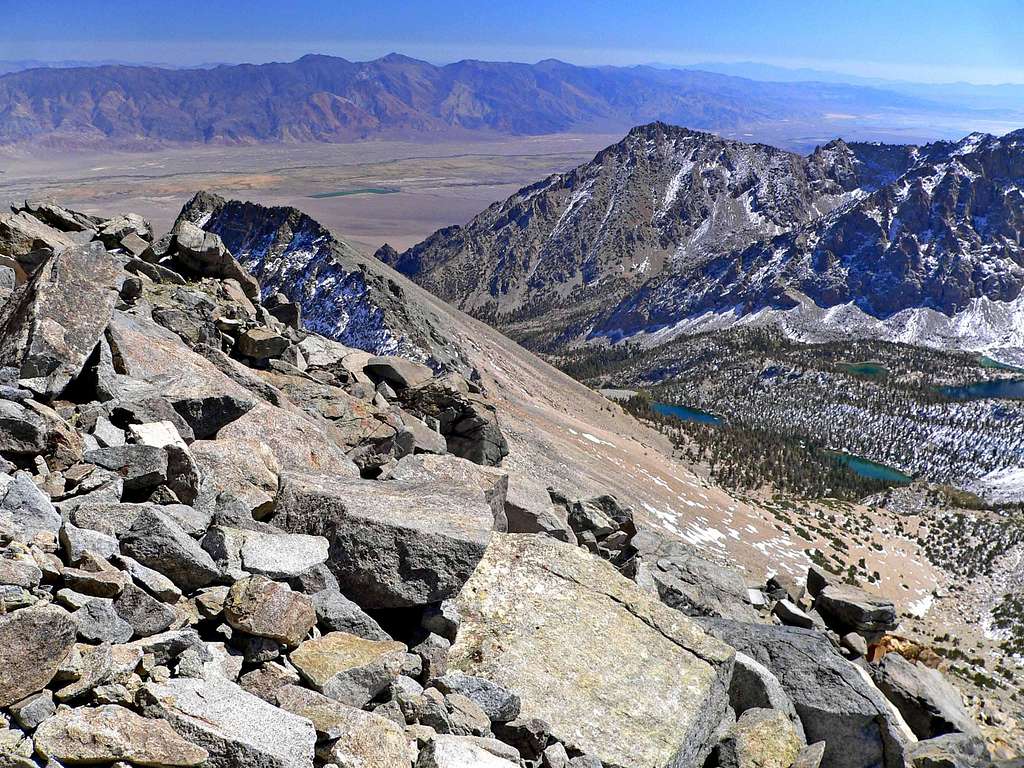Owens Valley from Mt. Gould south slope
