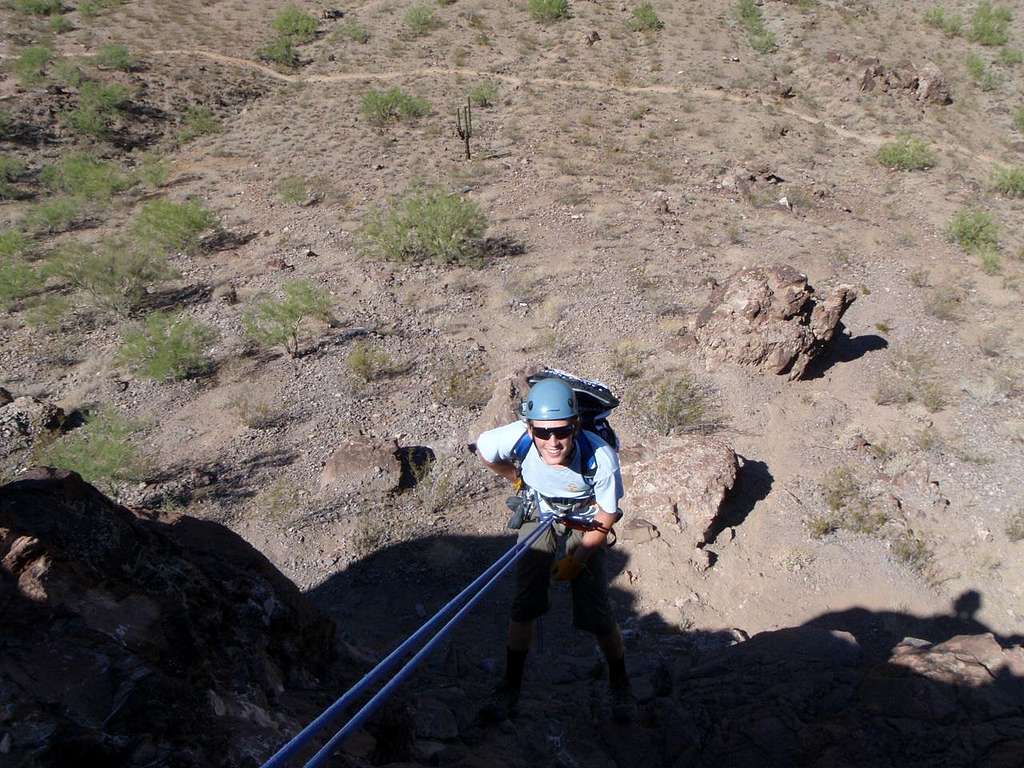 Rappelling at Lookout Mountain