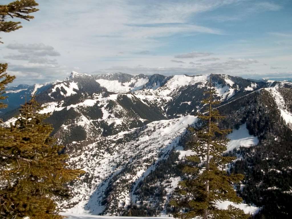 View from the true summit area