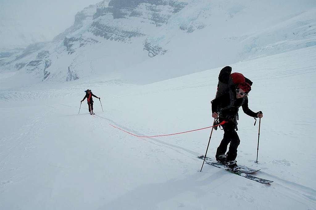Skinning Up to the Columbia Icefield