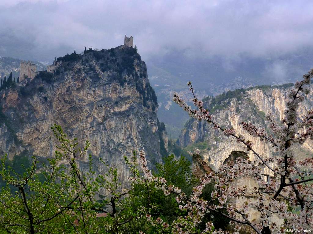 Ancient castle on Rupe di Arco, Valle del Sarca