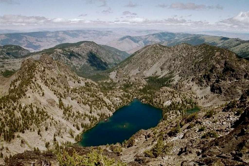 Sheep Lake from the summit of...