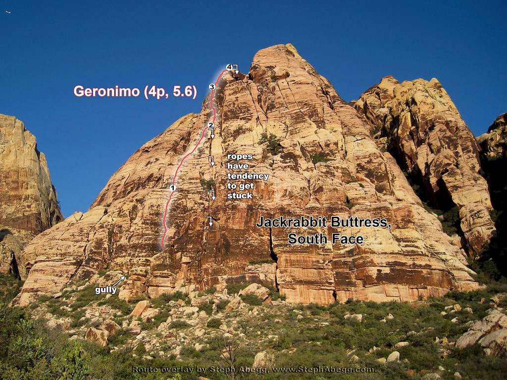 Geronimo Route Overlay (Red Rocks, NV)