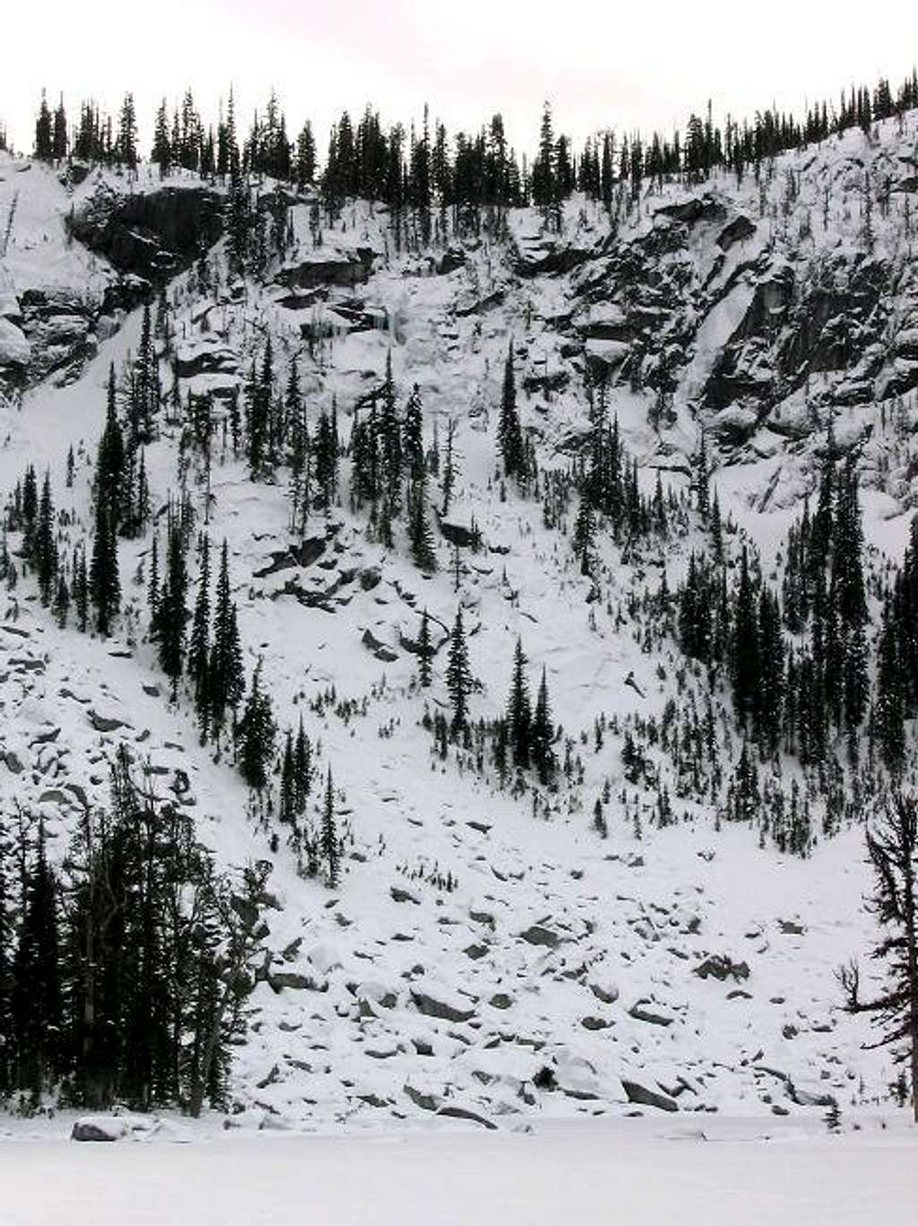 Pyramid Falls (top middle), a...